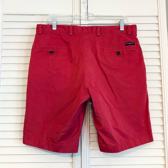 Brooks Brothers Light Red Flat Front Chino Shorts Size 33 Waist Men’s - Picture 2 of 7